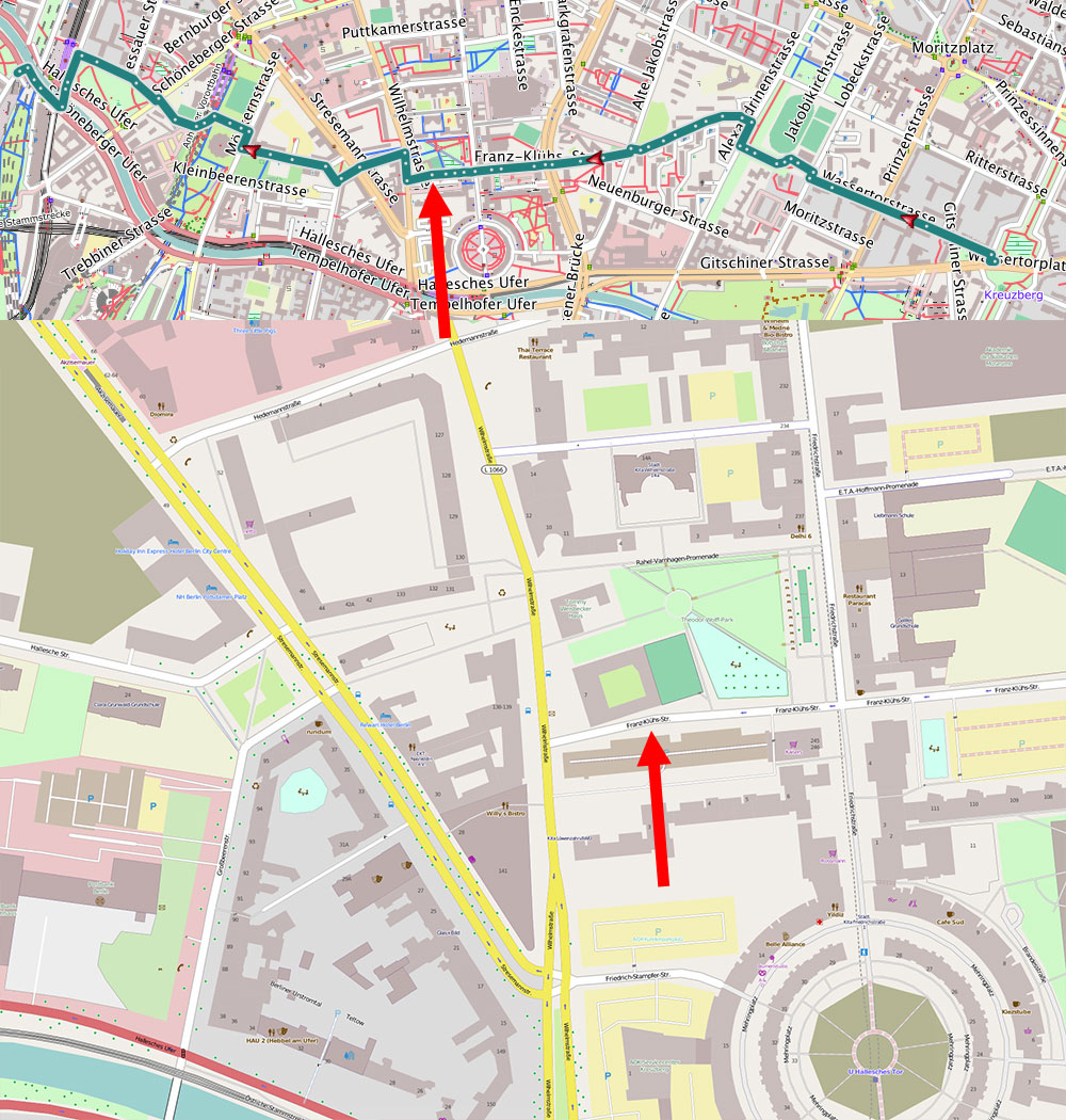 Kartenausschnitt: Franz-Klühs-Straße