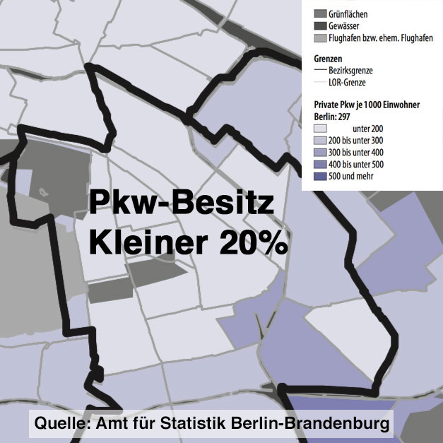 Lageplan mit Skizze vorgeschlagene Maßnahmen Donaustraße. 
